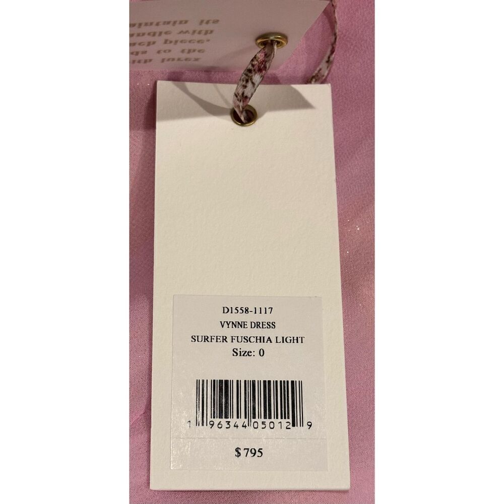 LOVESHACKFANCY Ombré Tiered Maxi Dress in Surfer Fushia Light NWT Size 0 - Picture 8 of 8